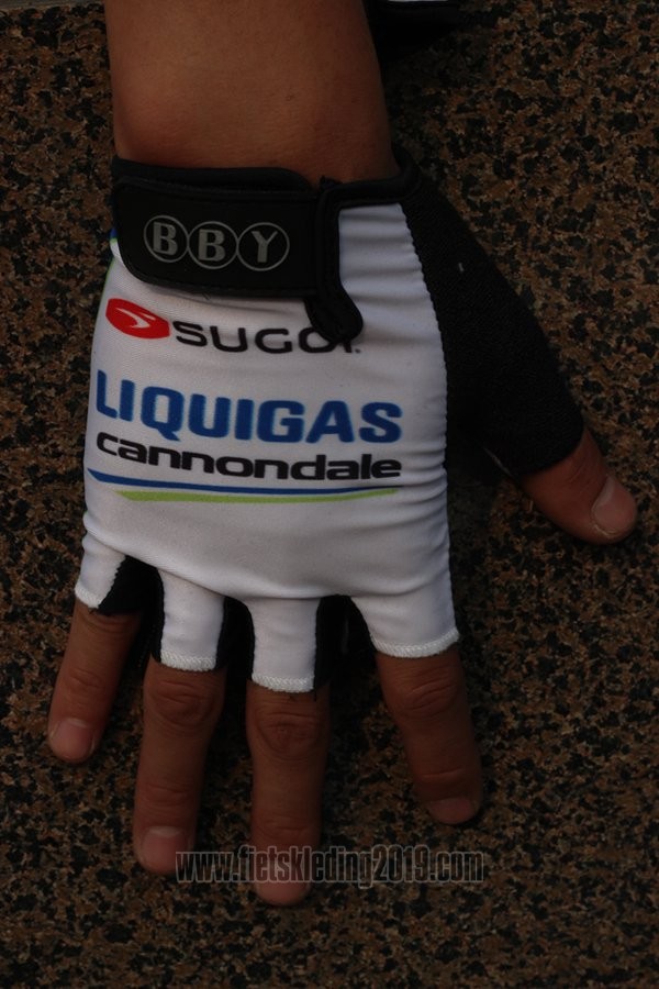 2011 Liquigas Handschoenen Cycling Wit