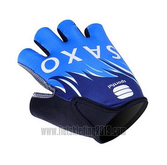 2012 Saxo Bank Handschoenen Cycling Blauw