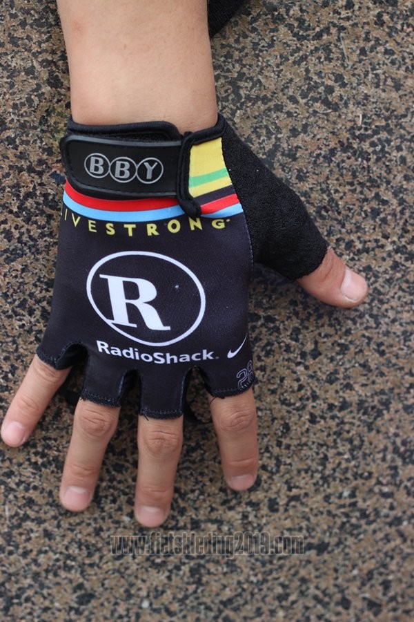 2013 Radioshack Handschoenen Cycling Zwart