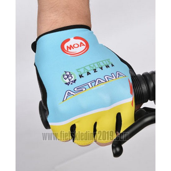 2014 Astana Handschoenen Cycling Blauw