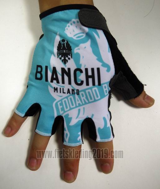 2015 Bianchi Handschoenen Cycling Zwart en Wit