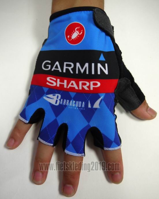 2015 Garmin Handschoenen Cycling Zwart en Blauw