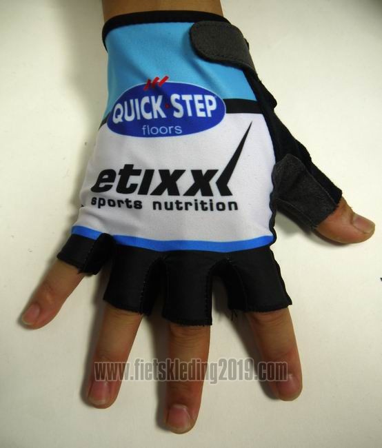2015 Quick Step Handschoenen Cycling Wit