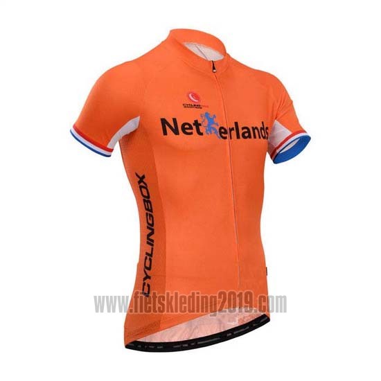 2014 Fietskleding Fox Cyclingbox Oranje Korte Mouwen en Koersbroek
