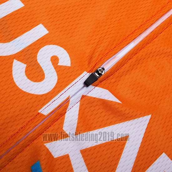 2019 Fietskleding Euskadi Oranje Korte Mouwen en Koersbroek