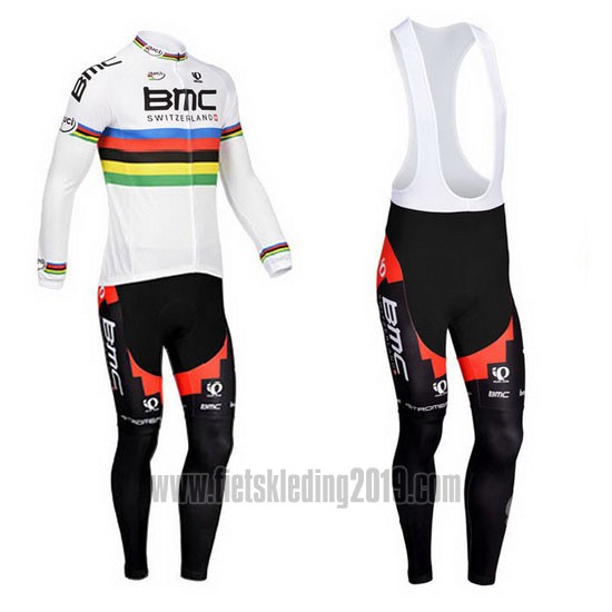 2013 Fietskleding UCI Mondo Campione BMC Lange Mouwen en Koersbroek